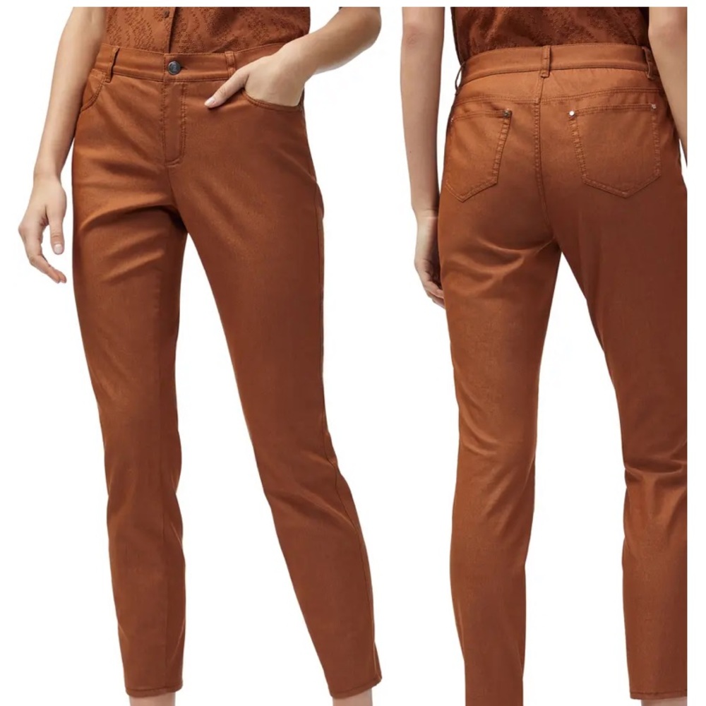 Lafayette 148 Spice Brown Mercer Skinny Jeans